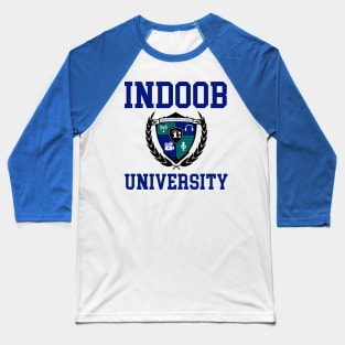 Indoob University with Emblem Baseball T-Shirt